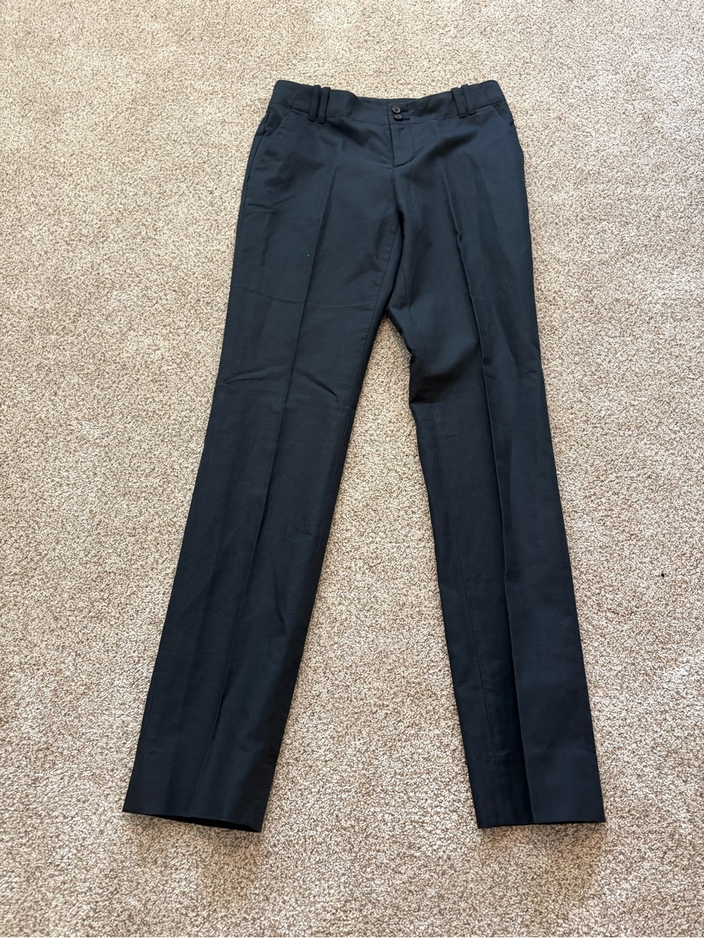 Banana Republic Martin Fit Black Cotton Linen Pants – Size 4